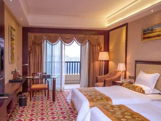 غرفة بسريرين بإطلالة على البحيرة بشرفة، Taishan Bojue Hotel 1/2
