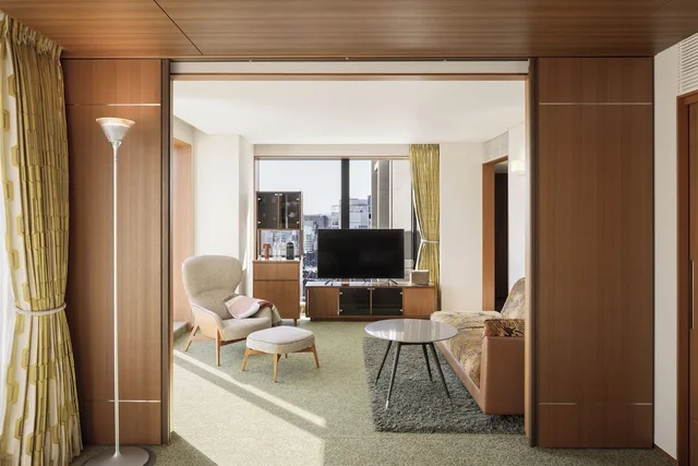 جناح بسريرين منفصلين بإطلالة على المدينة، The Aoyama Grand Hotel 10/10