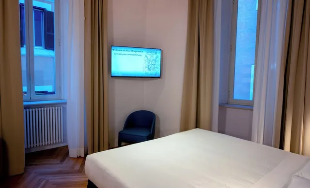 غرفة ديلوكس ثلاثية بسرير كينج وسرير فردي في الملحق، Albergo Abruzzi 7/9