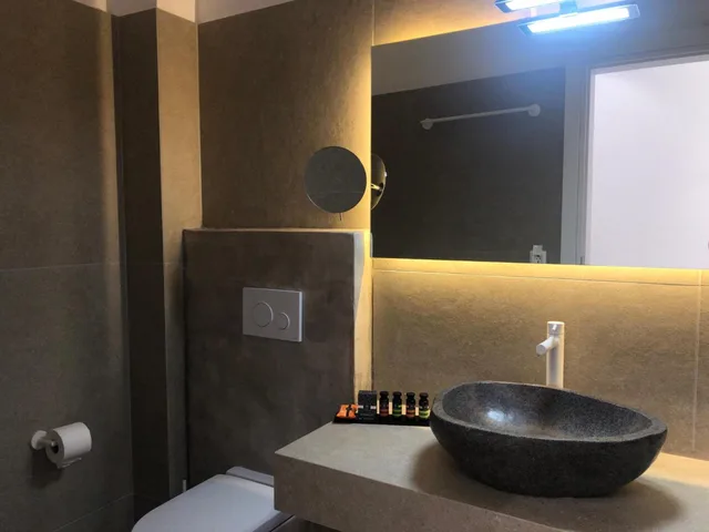 استوديو ديلوكس بسرير مزدوج أو سريرين منفصلين بإطلالة على البحر، Kallichoron Art Boutique Hotel 9/10