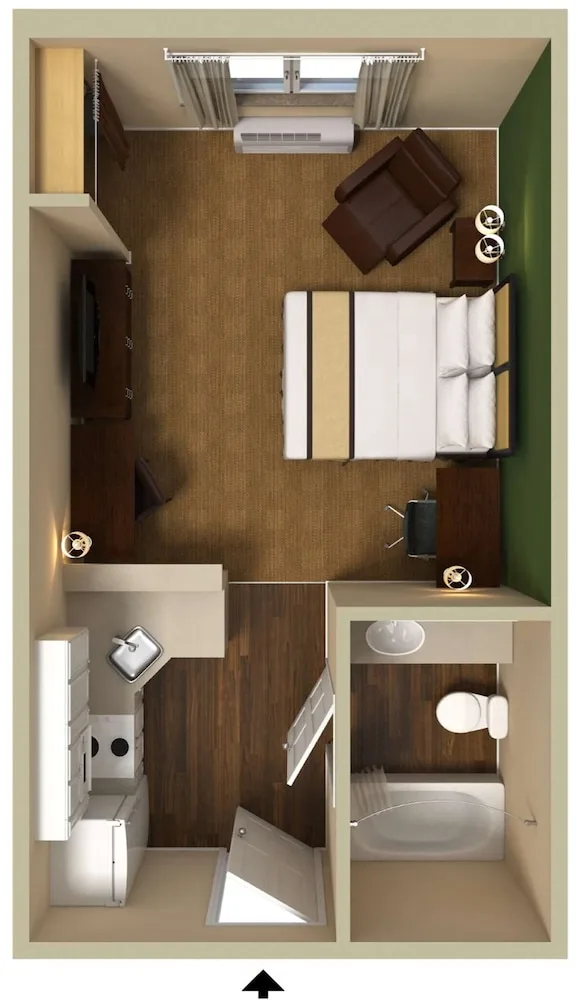 استوديو بسرير كوين، Extended Stay America - Tacoma - South 4/5