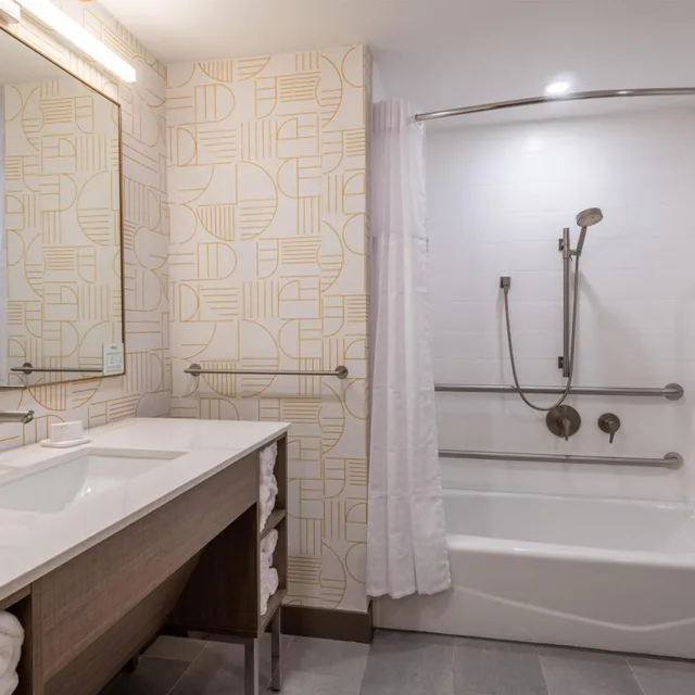 Studio, Suite, 2 Queen Beds, Bathtub, Accessible, Home2 Suites by Hilton North Attleboro 3/6