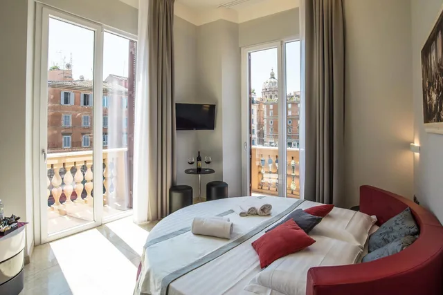 غرفة بسرير مزدوج بشرفة، Pantheon Caesar Relais 3/7