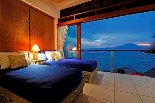 فيلا فاخرة بسرير كينج بإطلالة على البحر بغرفة نوم واحدة مع أريكة، Lembongan Sanctuary Villas 1/1