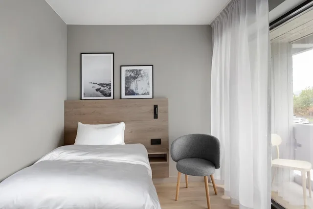 غرفة بشرفة مفردة بسرير فردي، Radisson Blu Hotel, Haugesund 1/4
