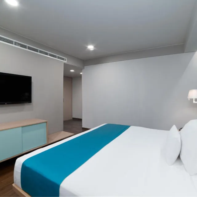 جناح بسرير مزدوج أو سريرين منفصلين بغرفة نوم واحدة مع أريكة، City Express Suites by Marriott Ciudad de Mexico Anzures 3/10