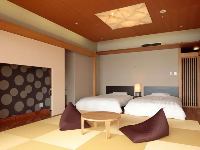 Japanese, Type B, Twin Beds, Modern Floor، Kikusuitei (Chugoku Kappo Ryokan Kikusuitei) 1/2