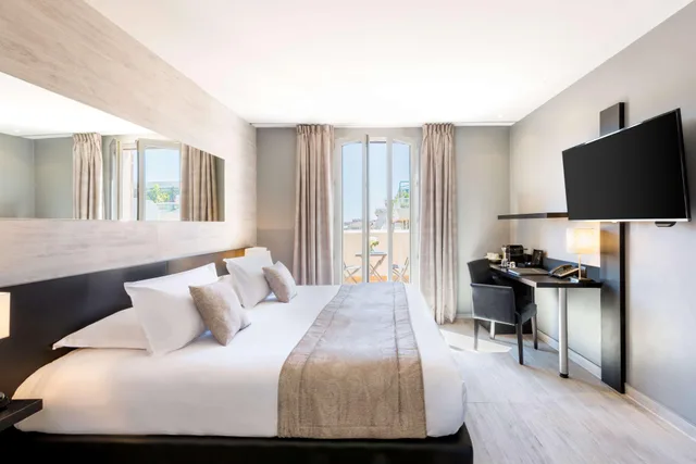 غرفة ديلوكس بسرير مزدوج أو سريرين منفصلين، Best Western Plus Hotel Massena Nice 3/9