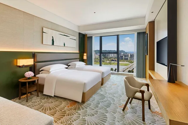 غرفة ديلوكس بسريرين منفصلين، DoubleTree by Hilton Ya an 2/3