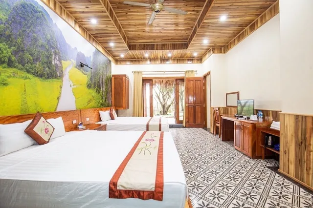 فيلا تنفيذية بسريرين منفصلين وسريرين كينج، Mua Cave Ecolodge 1/3