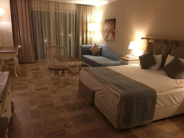 غرفة قياسية بسرير مزدوج بإطلالة جزئية على البحر مع أريكة، Andriake Beach Club Hotel 3/3