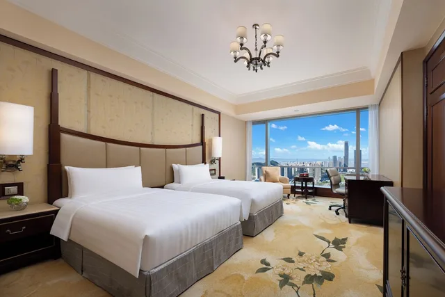Horizon, Club, Twin Beds، Shangri-La Wenzhou 5/8