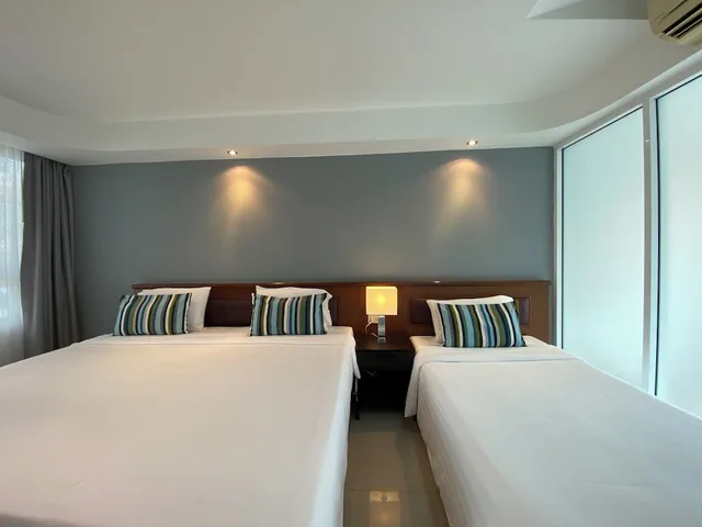 دوبلكس عائلي بسرير مزدوج وسرير فردي، KP Seaview Jomtien 1/5