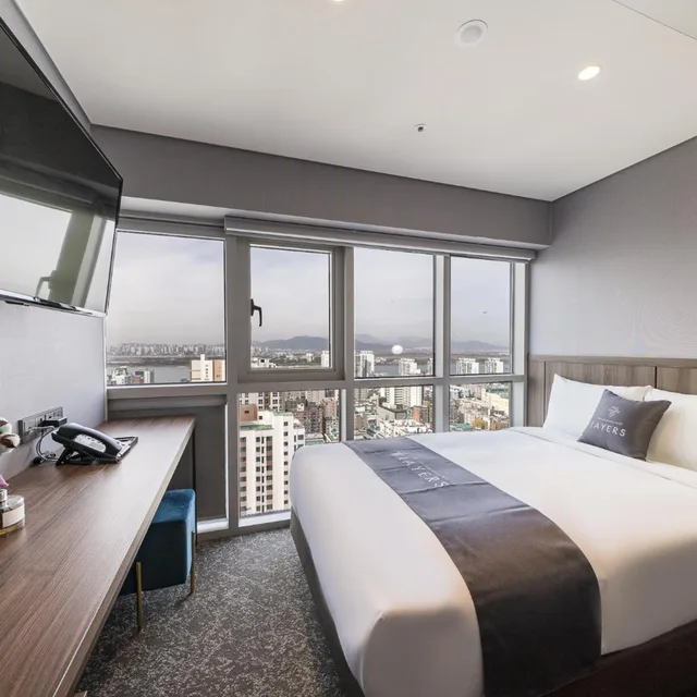 غرفة اقتصادية بسرير مزدوج، Layers Hotel Hadan 3/7