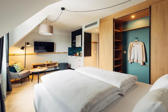 استوديو بسرير كوين، Harry's Home Berlin - Moabit Hotel & Apartments 3/10