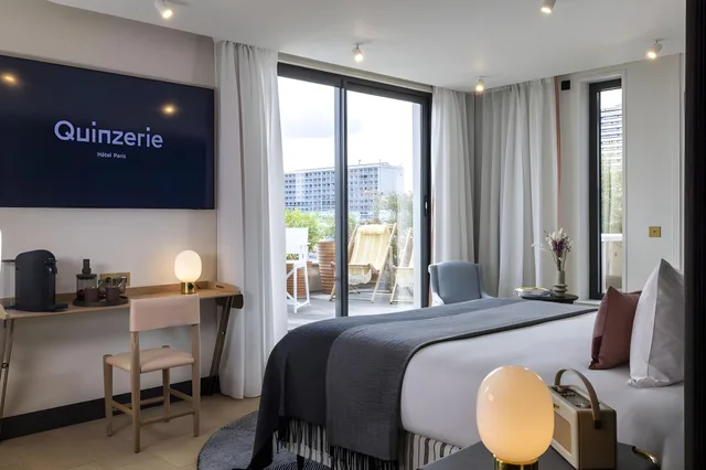 جناح بانورامي بشرفة بجاكوزي، Quinzerie Hotel 1/1