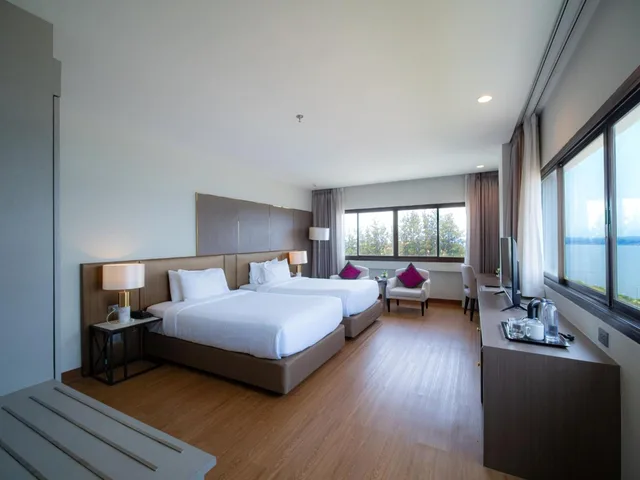 غرفة بانورامية بسريرين منفصلين بإطلالة على النهر، Fortune River View Nakhon Phanom 2/2