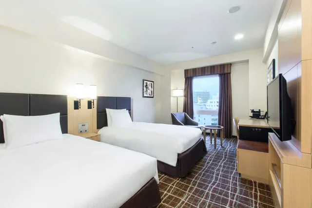 غرفة ديلوكس بسريرين منفصلين، Doubletree By Hilton Hotel Naha 3/3