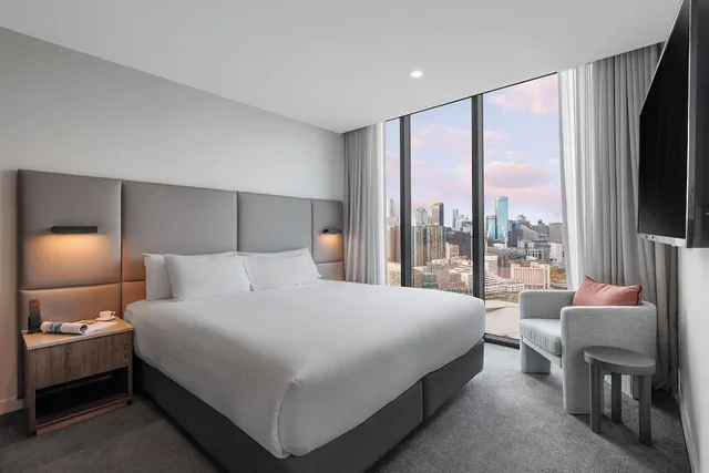 شقة ديلوكس بسرير كوين بغرفة نوم واحدة، Oakwood Premier Melbourne 1/3