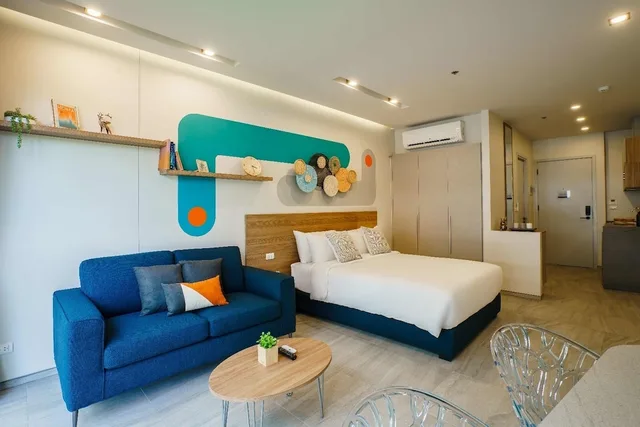 Cool, Studio, Queen Bed, HOMA Phuket Town 3/4