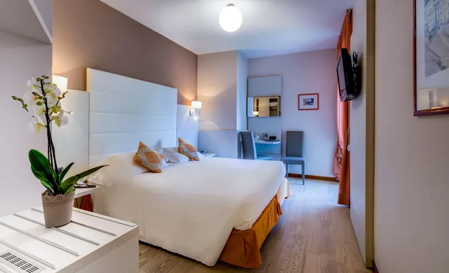 غرفة بسرير مزدوج بإطلالة على البحر، Best Western Regina Elena 2/3
