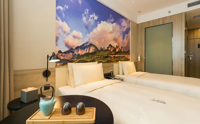 غرفة سوبيريور بسريرين منفصلين، Atour Hotel (Chongqing Hongyadong Riverside) 3/4