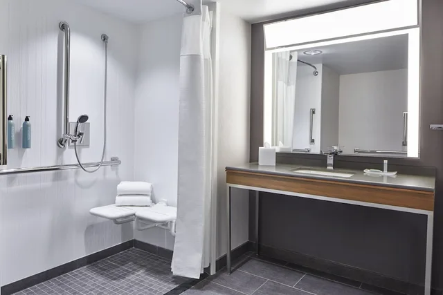 جناح بسرير كينج مع أريكة لذوي الإعاقة، Courtyard Detroit Downtown Hotel 4/6