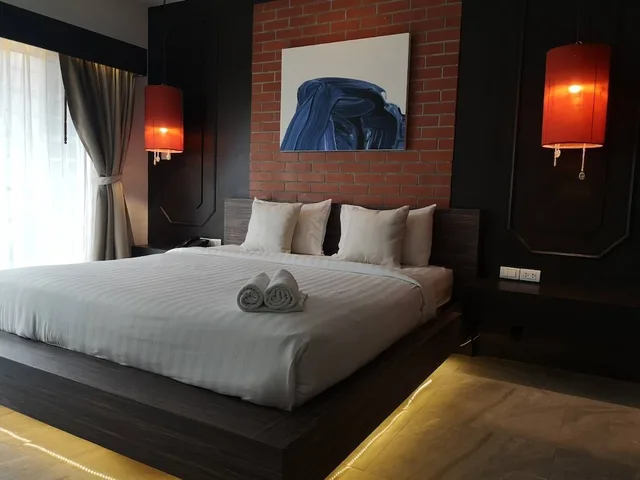 غرفة سوبيريور بسرير كينج بحوض استحمام، De Coze Hotel 7/10