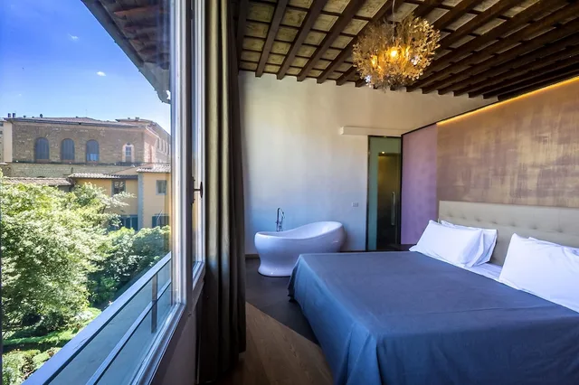 جناح بسرير كوين بإطلالة على الحديقة، Hotel la Scaletta 2/3