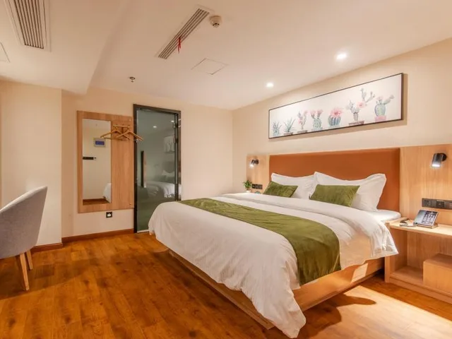 Room, Double Bed, No Window، GreenTree Inn Hefei Changjiang West Road Zhenxing Road Subway Station Jiaqiao Yueshan International 1/1