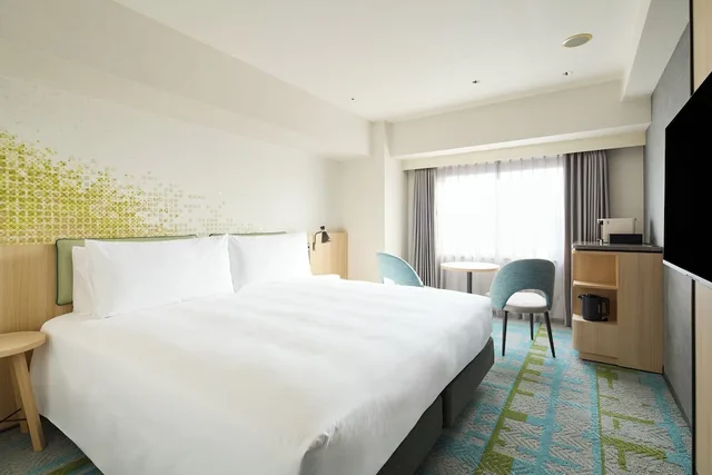 غرفة قياسية بسرير كينج بإطلالة على المدينة في طابق مرتفع، Holiday Inn Kyoto Gojo by IHG 3/4