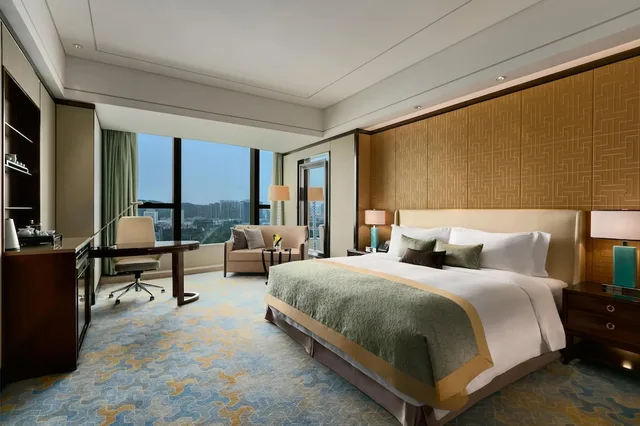 جناح ديلوكس بسرير كينج بإطلالة على المدينة بحوض استحمام، Kempinski Hotel Xiamen 3/4