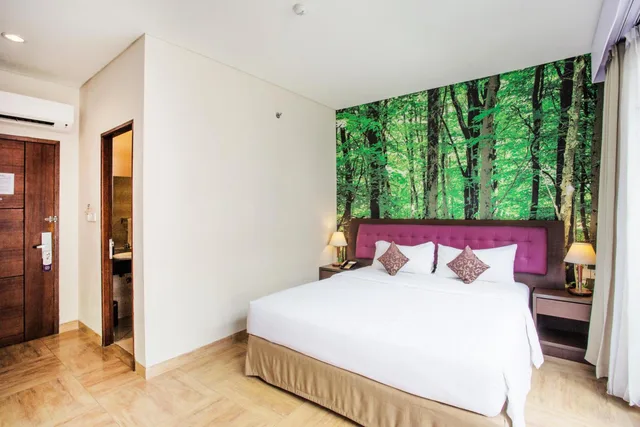 غرفة ديلوكس بسرير مزدوج أو سريرين منفصلين بشرفة، Kuta Central Park Hotel 1/4