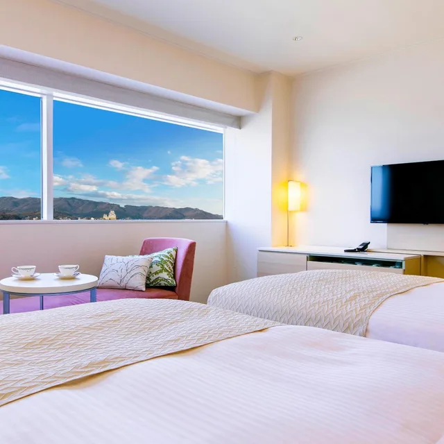 غرفة بريميير بسريرين منفصلين، Hotel Nikko Himeji 4/6