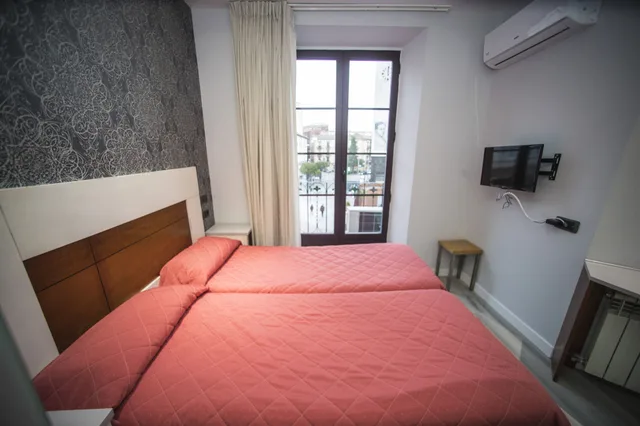 غرفة قياسية بسرير مزدوج بإطلالة على المدينة بشرفة، Hostal Centro 1/9