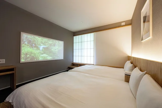غرفة يابانية ديلوكس بسريرين مزدوجين، Beppu Hotel Negura 1/5