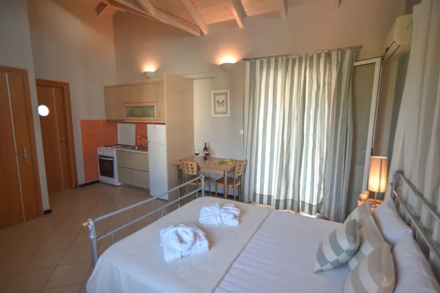 استوديو بسرير مزدوج بإطلالة على المسبح، Villa Theodora 3/4