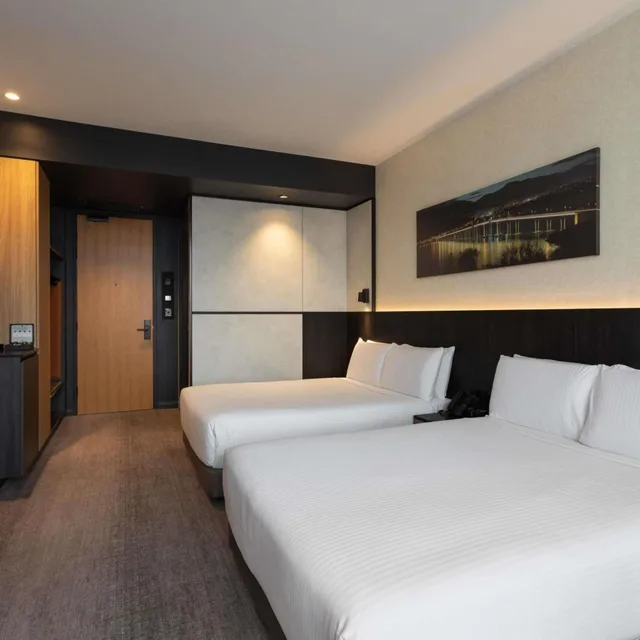غرفة ديلوكس بسريرين منفصلين بإطلالة على المرفأ، Movenpick Hotel Hobart 9/10