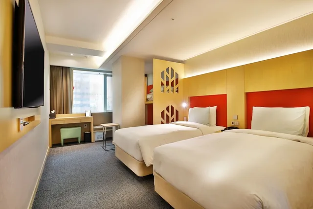 غرفة عائلية بسريرين منفصلين وسرير بطابقين بغرفة نوم واحدة، Hotel Midcity Myeongdong 1/1