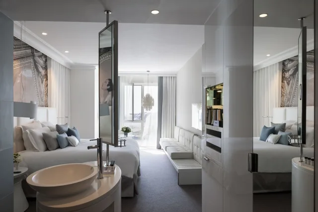 غرفة سوبيريور بسريرين منفصلين بإطلالة على الفناء، Cures Marines Hotel Thalasso & Spa Trouville - MGallery Collection 10/10