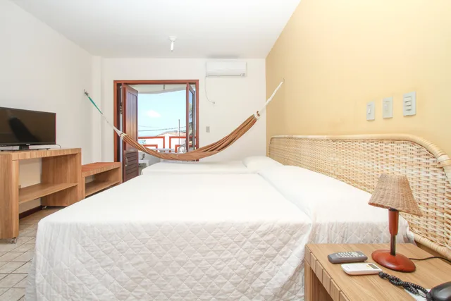 شقة ديلوكس بإطلالة جزئية على البحر، Marambaia Apart Hotel 2/9