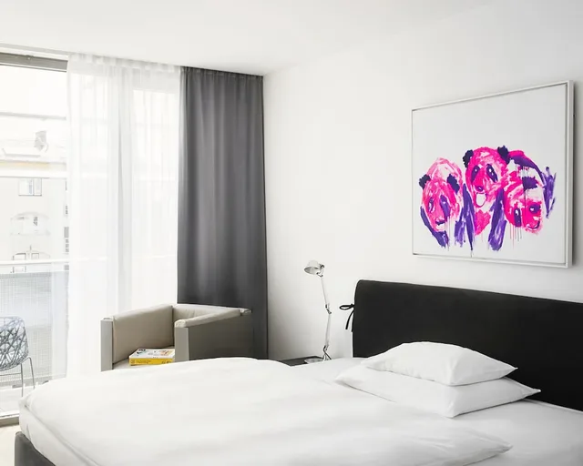 غرفة بزنس بسرير مزدوج، Augartenhotel Art Design 1/1