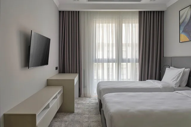 شقة بسريرين كينج بغرفتي نوم، Stylo Residence & Suites 3/8