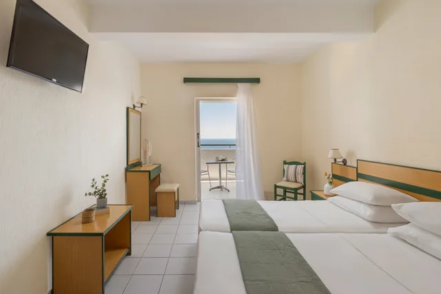 2 Bedrooms, Family, Lateral Side Sea View، Porto Skala Hotel Village 6/10