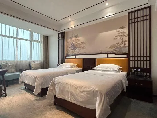 غرفة بسريرين منفصلين بإطلالة على المدينة، Jurong Shuguang International Hotel 1/3