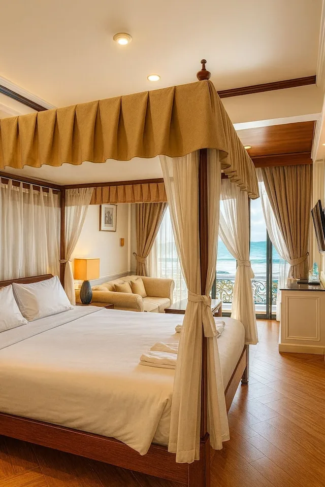 غرفة ديلوكس بسرير كينج بإطلالة على البحر، The Orchid Hotel And Spa Kalim Bay 4/10