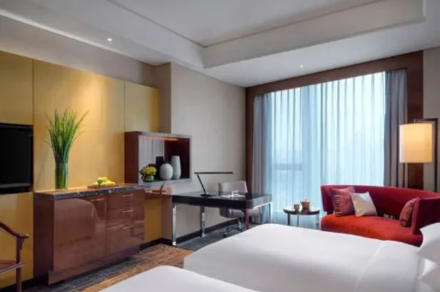 غرفة كلوب بسريرين منفصلين، Hyatt Regency Jinan 3/4