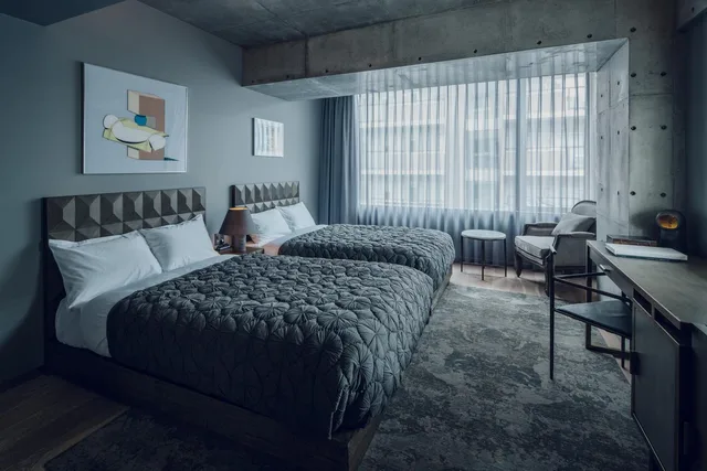 غرفة قياسية بسريرين منفصلين، Node Hotel 1/1