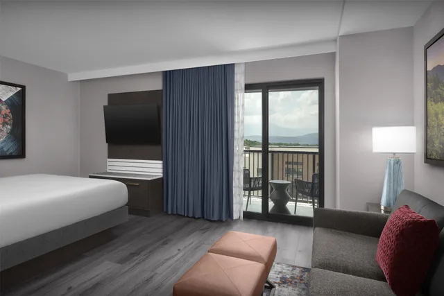 جناح استوديو بسرير كينج بشرفة، Embassy Suites by Hilton Pigeon Forge Resort 8/11