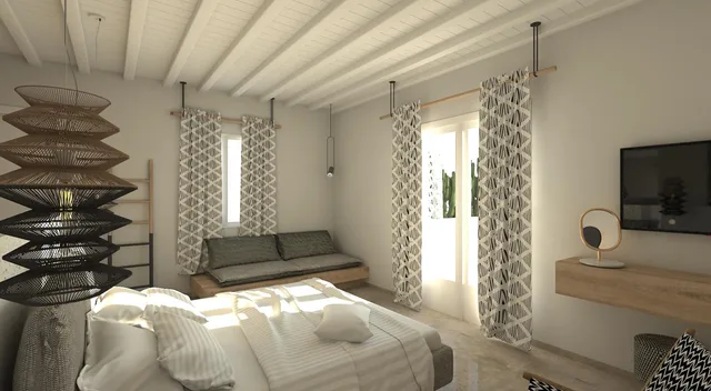 Junior Suite, Side Sea View, Apiro Mykonos 1/2